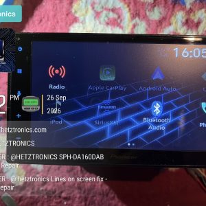 Pioneer SPH-DA160DAB RDS AV Receiver _ Screen lines repair @hetztronics